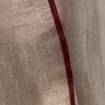 2er Set Leinenvorhänge mit Streifen, 140 cm Breite, Blau Schwarz Grün Rot Beige, Ösenband