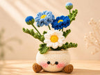 Gehäkelter Blumentopf mit Amigurumi Pflanze 25 cm