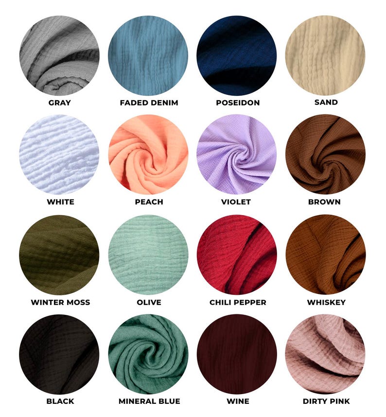 Doppel-Musselin Vorhang aus 100% Bio-Baumwolle, handgefertigt, Boho-Stil, weich und atmungsaktiv