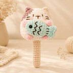 Gehäkelte Katze Schlüsselanhänger Amigurumi, dekoratives Accessoire