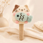 Gehäkelte Katze Schlüsselanhänger Amigurumi, dekoratives Accessoire