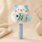 Gehäkelte Katze Schlüsselanhänger Amigurumi, dekoratives Accessoire