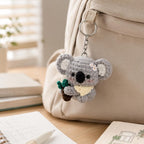 Mini Koala Schlüsselanhänger Handgehäkelt Plüsch Rucksack Anhänger 4-5cm