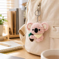 Mini Koala Schlüsselanhänger Handgehäkelt Plüsch Rucksack Anhänger 4-5cm
