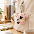 Mini Koala Schlüsselanhänger Handgehäkelt Plüsch Rucksack Anhänger 4-5cm
