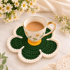 Gehäkelter Blumenuntersetzer, gestrickter Tassenuntersetzer, wärmeisolierendes Platzset