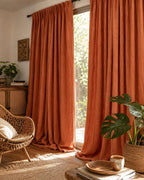 Musselin-Gardinen aus Bio-Baumwolle, Boho-Fenstervorhänge, lichtdurchlässige Gaze